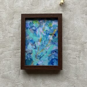 アクリル画 のおすすめ作品・人気作家 抽象 花 あたたかい ゆらゆら インテリア 優しい 夢 幸せ 水 波 癒し 羽 【  翠羽(すいは) へ 】 インテリア絵画 アート