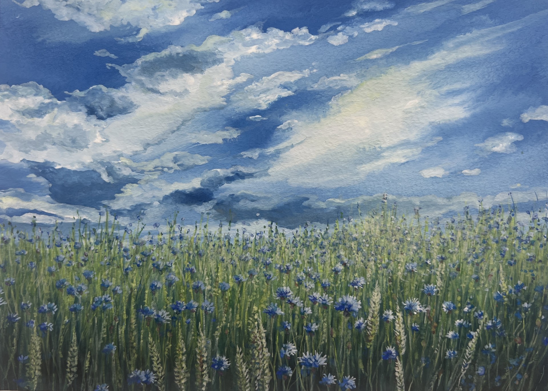 水彩画 のおすすめ作品・人気作家 水彩画　風景画 シリーズ　horaizonn インテリア絵画 アート