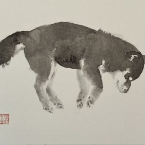日本画 のおすすめ作品・人気作家 犬　墨絵　日本画 そらきちくん インテリア絵画 アート