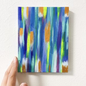 アクリル画 のおすすめ作品・人気作家 抽象画 abstractart Interiordecor yukaarts YukaMitsufuji おしゃれ アクリル画 アート販売 アート買う インテリア コンテンポラリーアート ミニアート モダン 光藤有佳 現代アート Three colors “Blue” インテリア絵画 アート