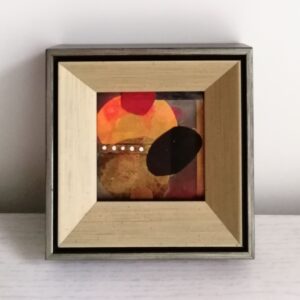 アクリル画 のおすすめ作品・人気作家 抽象画 赤 黒 art アート ゴールド 絵画 金色 【ミニ原画】リズム インテリア絵画 アート