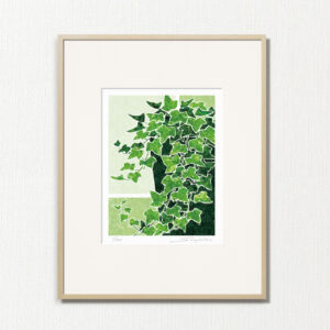 版画 のおすすめ作品・人気作家 植物 緑 fineart modernart Nature インテリアアート ファインアート モダンアート 観葉植物 額付き 額装品 アイビー（CP-002-4・半切 インテリア絵画 アート