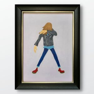 絵画 のおすすめ作品・人気作家 人物 黒 インテリア ポップアート ロック 現代アート 青 Still Standing インテリア絵画 アート