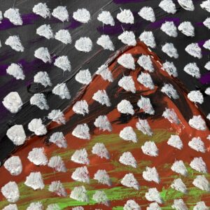 その他 風景画 雪降る初冬の山 インテリア絵画 アート