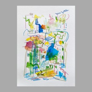 デッサン 素描 のおすすめ作品・人気作家 抽象画 カラフル ドローイング 記憶 風景画 Memory Flow-103025 インテリア絵画 アート