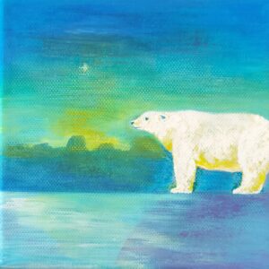 アクリル画 のおすすめ作品・人気作家 シロクマ ポーラーベア 白熊 polar bear インテリア絵画 アート