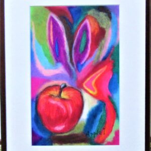 パステル画 のおすすめ作品・人気作家 植物 りんご カラフル パステル 色彩 Apple1 インテリア絵画 アート