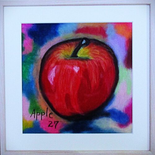 パステル画 のおすすめ作品・人気作家 かわいい りんご パステル 色彩 Apple27 インテリア絵画 アート