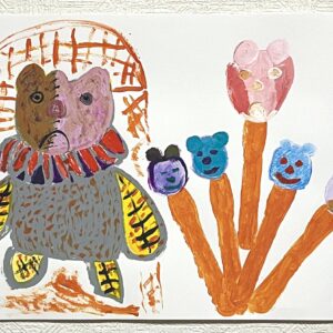 手描きイラスト のおすすめ作品・人気作家 くま鬱王子アクリルイラスト絵画手描き 熊田 鬱 インテリア絵画 アート