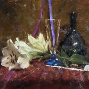 油絵 のおすすめ作品・人気作家 油絵 静物画 グラスのある静物 インテリア絵画 アート