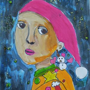 絵画 のおすすめ作品・人気作家  xmasの少女 インテリア絵画 アート