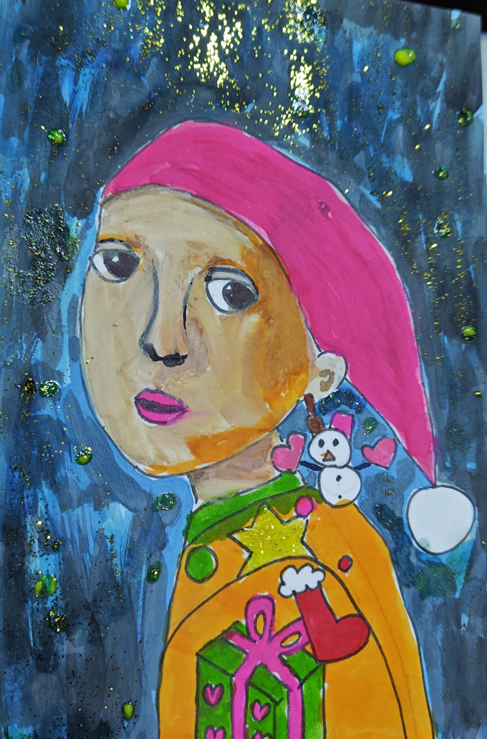 絵画 のおすすめ作品・人気作家  xmasの少女 インテリア絵画 アート