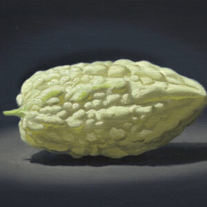 油絵 のおすすめ作品・人気作家 白 写実 野菜 静物画 白ゴーヤ インテリア絵画 アート