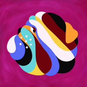 絵画 のおすすめ作品・人気作家 動物 犬 architecture Coloful giclee graphical Inspiration popart イヌ fickle dog_03 インテリア絵画 アート