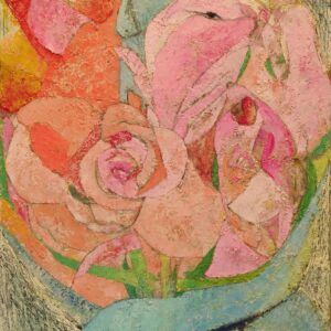 油絵 のおすすめ作品・人気作家 花 牛 花の中の牛 インテリア絵画 アート