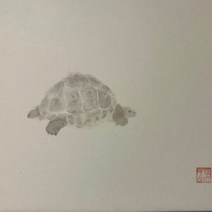 日本画 のおすすめ作品・人気作家 亀 墨 墨絵 日本画 のそのそ インテリア絵画 アート
