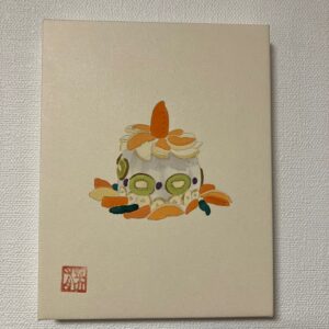 日本画 のおすすめ作品・人気作家 ケーキ 墨 日本画 クリスマスの日 インテリア絵画 アート