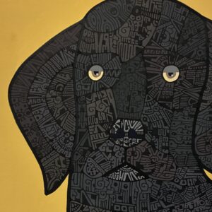 絵画 のおすすめ作品・人気作家 黒い犬 インテリア絵画 アート