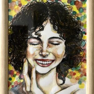 イラスト のおすすめ作品・人気作家 女性 笑顔 素敵 綺麗 Smile me angel インテリア絵画 アート