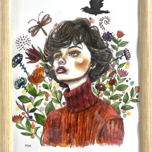 イラスト のおすすめ作品・人気作家 花 赤 コーヒー 香り 華 hana インテリア絵画 アート