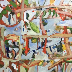 Uncategorized  ベランダの空と物干し竿 インテリア絵画 アート