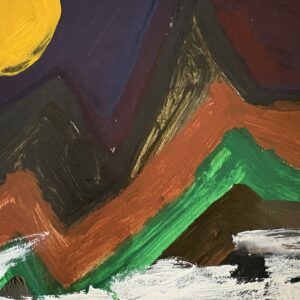 その他 風景画 雪積もった山 インテリア絵画 アート