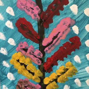 その他 イラスト クリスマスツリー インテリア絵画 アート