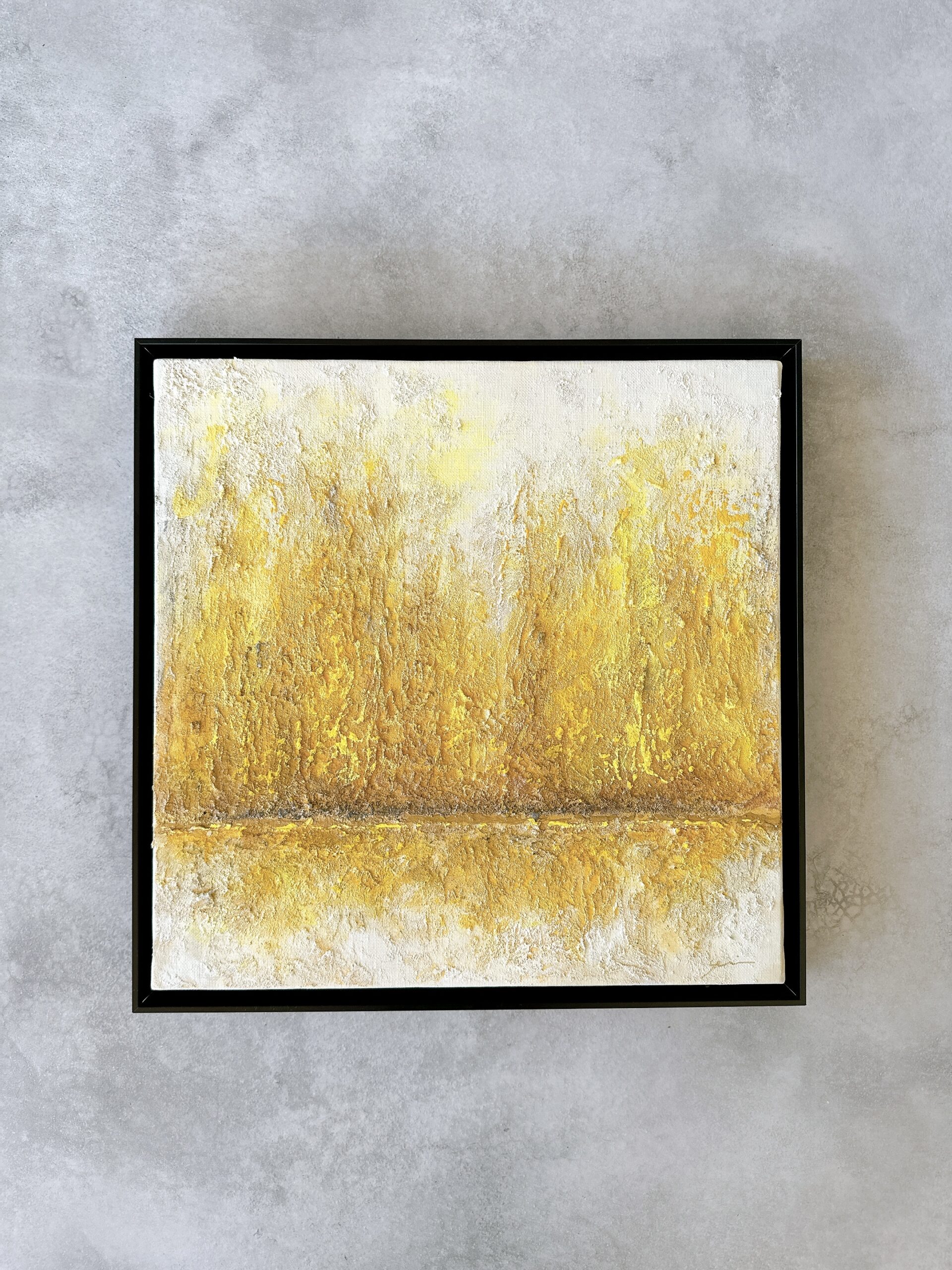 アクリル画 のおすすめ作品・人気作家 抽象画 黄色 インテリア モダン リビング 暖色系 癒し 秋 紅葉 秋の光 – Autumn Light インテリア絵画 アート