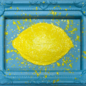 アクリル画 のおすすめ作品・人気作家 エメラルド ターコイズ フルーツ ポップアート 果物 青 黄 レモン インテリア絵画 アート