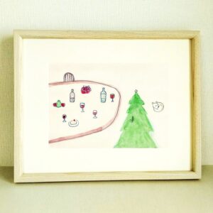 手描きイラスト のおすすめ作品・人気作家 アクリルガッシュ ペン 犬 原画 水彩 水彩絵の具 楽しい季節 インテリア絵画 アート