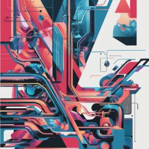 その他 生成AI作品 無機質画像2 インテリア絵画 アート