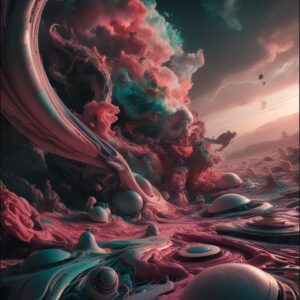 その他 生成AI作品 異次元惑星 インテリア絵画 アート