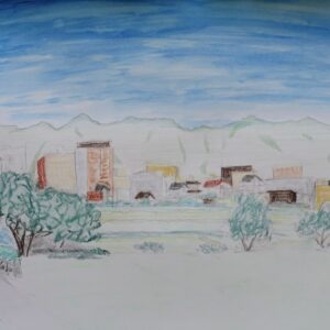 絵画 のおすすめ作品・人気作家 パステル フォーヴィズム ランドスケープ 景色 水彩 色鉛筆 風景 母の好きな風景、昼　2 インテリア絵画 アート