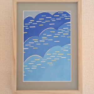 アクリル画 のおすすめ作品・人気作家 抽象画　アブストラクト　現代アート　インテリアアート 『雲の合間に（Between clouds）』 インテリア絵画 アート