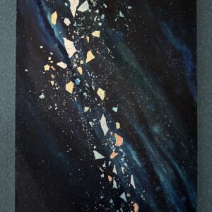 日本画 のおすすめ作品・人気作家 日本画 星空 銀箔 青 星空 インテリア絵画 アート