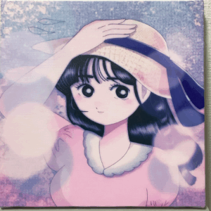 複製画 アートパネル のおすすめ作品・人気作家 デジタル レトロ かわいい インテリア ポップアート レトロポップ 女の子 【秋の風】 インテリア絵画 アート