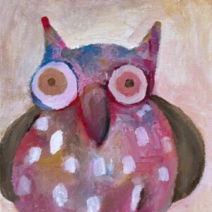 アクリル画 のおすすめ作品・人気作家 イラスト 動物 いきもの ふくろう フクロウ 夕焼け 梟 夕焼け空のふくろうさん インテリア絵画 アート