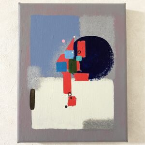 アクリル画 のおすすめ作品・人気作家 抽象画 アクリル画 グレー 心象風景 風景画 まだ早いかな インテリア絵画 アート