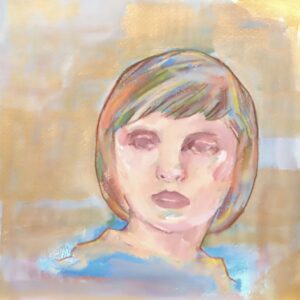 絵画 のおすすめ作品・人気作家 人物 女性 抽象 抽象画 おしゃれ かわいい オレンジ カラフル グリーン デッサン デッサン画 ドローイング ナチュラル ポップアート モダン 人物画 現代アート 金 青 Evoke-思い起こさせるもの インテリア絵画 アート