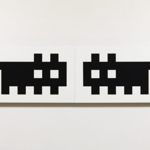 アクリル画 のおすすめ作品・人気作家 モノクロ 抽象画 猫 白 黒 Doppelganger インテリア絵画 アート