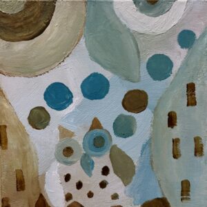 アクリル画 のおすすめ作品・人気作家 イラスト 動物 いきもの ふくろう カラフル フクロウ 梟 おやこふくろうさん インテリア絵画 アート