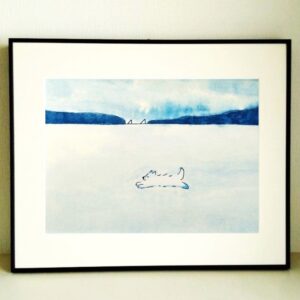 手描きイラスト のおすすめ作品・人気作家 アクリルガッシュ ペン 犬 原画 水彩 水彩絵の具 風景画 疾走 インテリア絵画 アート