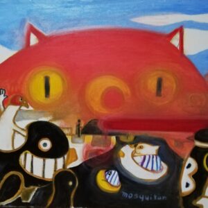 Uncategorized 猫　絵画 キャットハウス インテリア絵画 アート