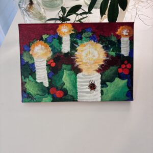 アクリル画 のおすすめ作品・人気作家 てんとう虫 クリスマス 絵本 watch out! it’s not the sun! インテリア絵画 アート