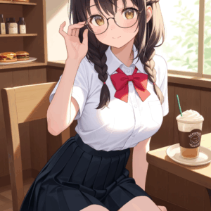 その他 生成AI作品 学校帰りに２ インテリア絵画 アート