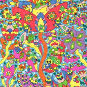 絵画 のおすすめ作品・人気作家 植物 海 花 魚 インテリア カラフル 海中 絵画 色とりどり シー・フラワーズ インテリア絵画 アート