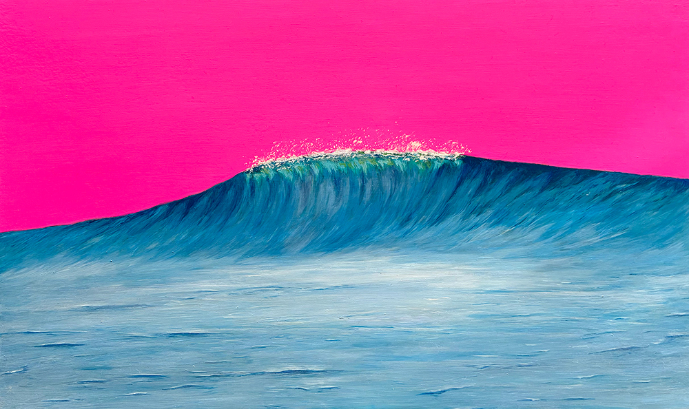 油絵 のおすすめ作品・人気作家 海 surfart surfing サーフアート サーフィン 波 pinksky インテリア絵画 アート