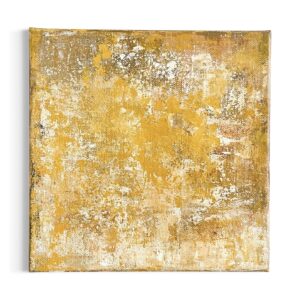 アクリル画 のおすすめ作品・人気作家 抽象画 黄色 イエローオーカー インテリア オレンジ カラフル スタイリッシュ テクスチャーアート モダンアート 秋 紅葉 色づく光  Where Light Turns #01 インテリア絵画 アート