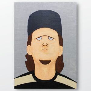 絵画 のおすすめ作品・人気作家 人物 黒 アクリル画 インテリア キャラクター グレー ポップアート 現代アート Look up インテリア絵画 アート