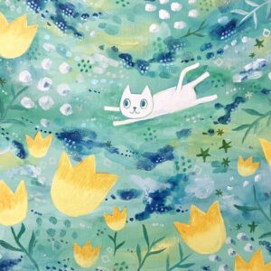 アクリル画 のおすすめ作品・人気作家 抽象画 猫 花 絵画 風の隙間 インテリア絵画 アート